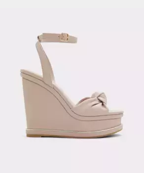 Женские босоножки на танкетке с круглым носком Aldo, розовый