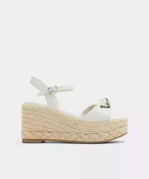 Женские босоножки на танкетке с круглым носком Aldo, белый