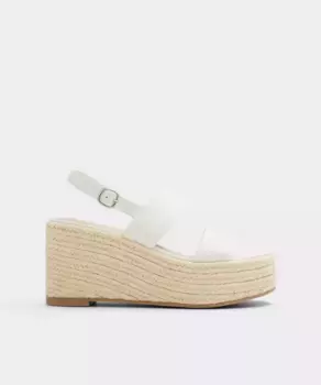 Женские босоножки на танкетке с квадратным носком Aldo, белый