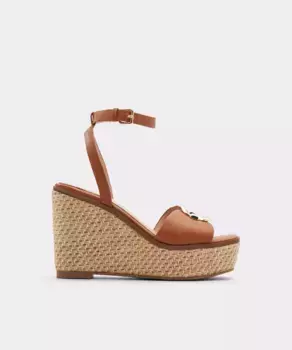 Женские босоножки на танкетке с квадратным носком Aldo, цвет Camel