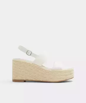 Женские босоножки на танкетке с квадратным носком Aldo, белый