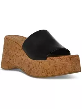 Женские босоножки на танкетке с квадратным носком ZAHARRA Madden Girl, черный