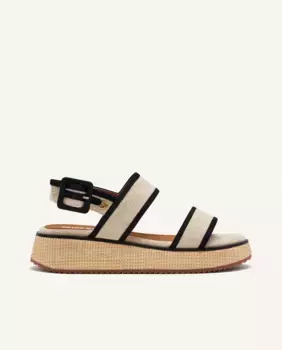 Женские босоножки на танкетке с мягкой подошвой Gioseppo, черный