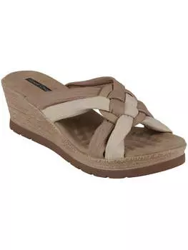 Женские босоножки на танкетке с открытым носком Good Choice, цвет natural