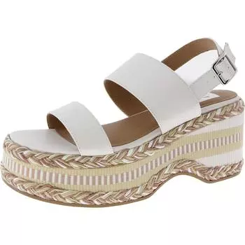 Женские босоножки на танкетке с открытым носком SURREY из искусственной кожи Dolce Vita, слоновая кость