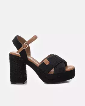 Женские босоножки на танкетке с пряжкой Refresh, черный