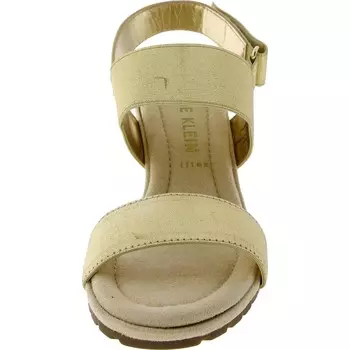 Женские босоножки на танкетке с ремешком на щиколотке Silvy Anne Klein, цвет Platinum