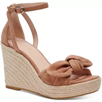 Женские босоножки на танкетке с узлом спереди и ремешком на щиколотке Tianna Kate Spade New York, цвет medium biscotti