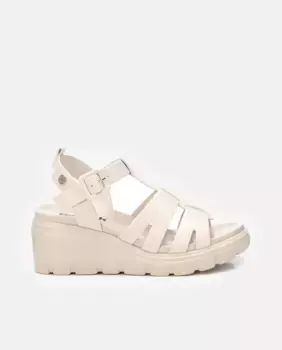 Женские босоножки на танкетке с застежкой-пряжкой Refresh, белый