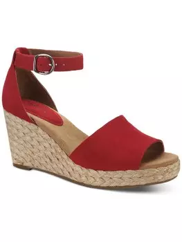 Женские босоножки на танкетке Seleeney с открытой пяткой и открытым носком Style & Co., цвет Red Micro