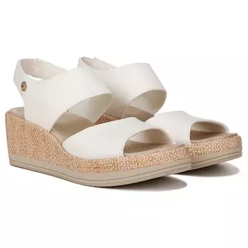 Женские босоножки на танкетке средней/широкой формы Bzees, белый