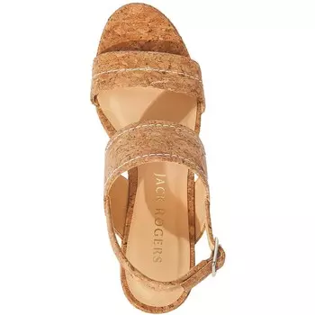 Женские босоножки на танкетке Sunset с открытой пяткой и открытым носком Jack Rogers, цвет Cork
