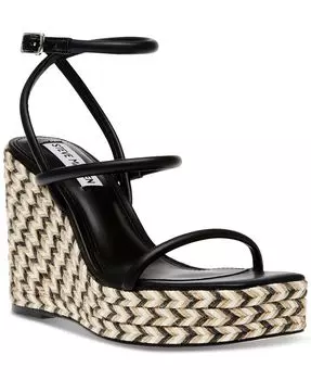 Женские босоножки на танкетке Unify на платформе Steve Madden, черный