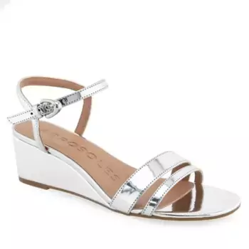 Женские босоножки на танкетке Witt Aerosoles, цвет silver mirror metallic