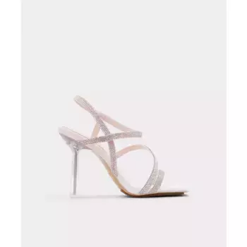 Женские босоножки на высоком каблуке из розового текстиля Aldo, розовый