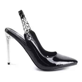 Женские босоножки на высоком каблуке с ремешком на спине London Rag Coveted London Rag, черный