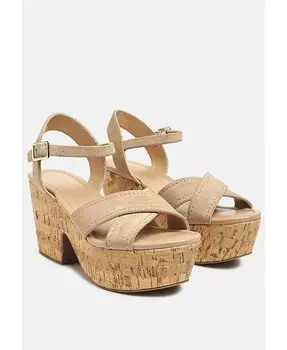 Женские босоножки на высоком каблуке ULLA Rag & Co, бежевый