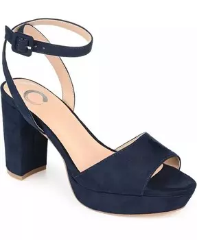 Женские босоножки Nairri на платформе с блочным каблуком Journee Collection, синий