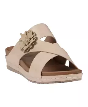 Женские босоножки Nessie Flower на платформе GC Shoes, золотой