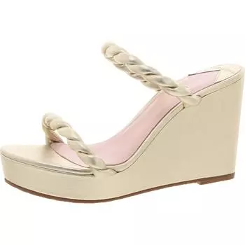 Женские босоножки Nina Wedge на металлическом клине Kate Spade, цвет pale gold