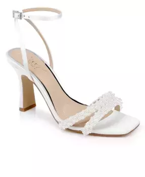 Женские босоножки Noah на шпильке Jewel Badgley Mischka, белый