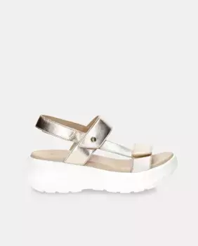 Женские босоножки Noor из кожи на платформе Panama Jack, золотой