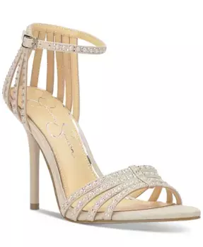 Женские босоножки Nuvire Strappy Stiletto Dress Jessica Simpson, слоновая кость/кремовый