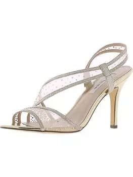 Женские босоножки-платья с блестками Valeda Nina, цвет platino