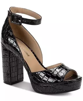 Женские босоножки Reemaa на платформе с открытым носком на блочном каблуке Sun + Stone, черный