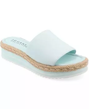 Женские босоножки Rosey Espadrille на танкетке на платформе Journee Collection, синий