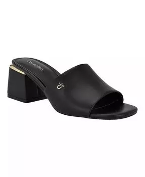Женские босоножки Rowena Block Heel Dress Sandals Calvin Klein, черный