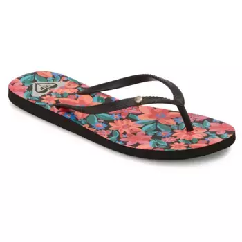 Женские босоножки Roxy с бермудским принтом, чёрный