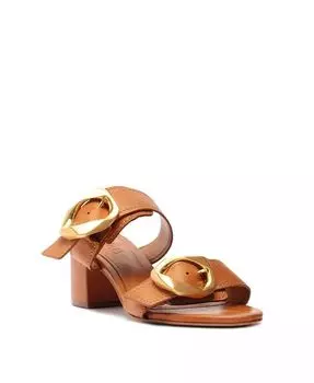 Женские босоножки с круглым носком от Olga Schutz, коричневый