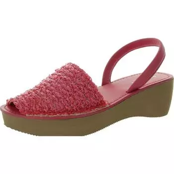 Женские босоножки с открытой пяткой на танкетке из тонкого стеклянного плетения Kenneth Cole Reaction, цвет german weave