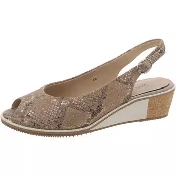 Женские босоножки с открытым носком из искусственной кожи VANELi, цвет opal/snake/multi