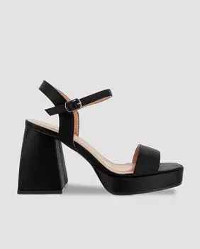 Женские босоножки с пряжкой черного цвета Blogger, черный