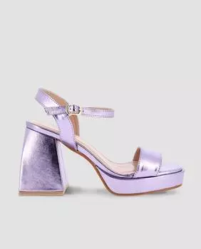 Женские босоножки с пряжкой сиреневого цвета Blogger, сирень