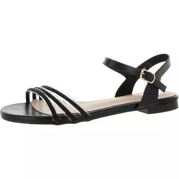 Женские босоножки Saige с открытым носком и блестками GC Shoes, черный