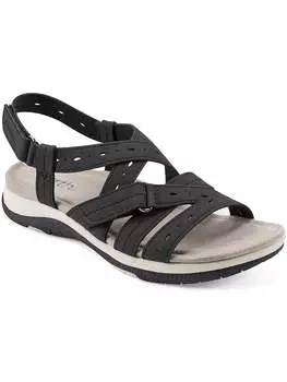 Женские босоножки Samsin из искусственной кожи с открытой пяткой Earth Origins, черный