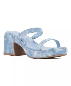Женские босоножки Savage на платформе на каблуке Olivia Miller, синий
