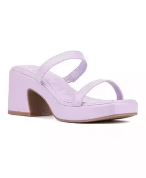 Женские босоножки Savage на платформе на каблуке Olivia Miller, фиолетовый