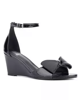 Женские босоножки Shelby на танкетке New York & Company, черный