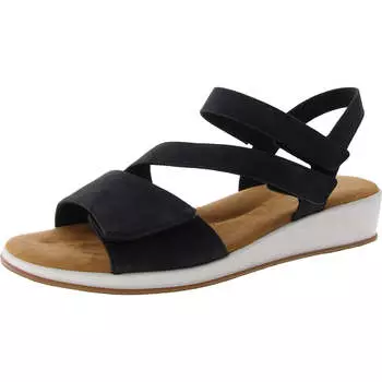 Женские босоножки Shirley из искусственной кожи с открытой пяткой Easy Spirit, черный