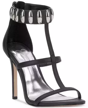 Женские босоножки-шпильки Juniya с T-образной перемычкой и шипами Jessica Simpson, черный