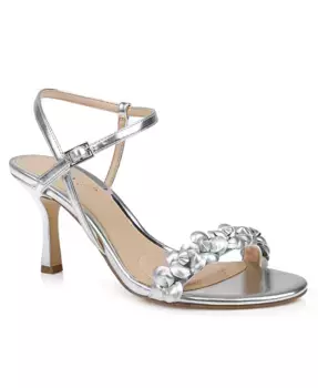 Женские босоножки-шпильки Saylor Jewel Badgley Mischka, серебряный