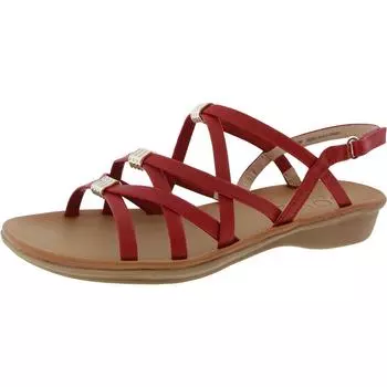 Женские босоножки Sierra из искусственной кожи на танкетке с ремешками LifeStride, красный