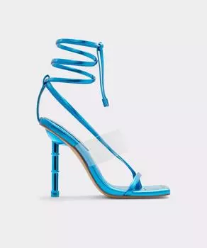 Женские босоножки синего цвета на каблуке с квадратным носком Aldo, синий