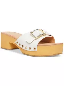 Женские босоножки-слайды Anikka из искусственной кожи со стразами Madden Girl, белый