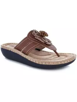 Женские босоножки-слайды Carnation из искусственной кожи Cliffs by White Mountain, цвет honey/smooth