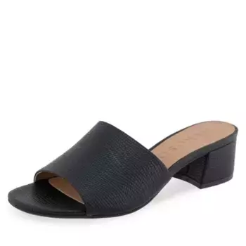 Женские босоножки-слайды Como на блочном каблуке Aerosoles, цвет black lizard emboss